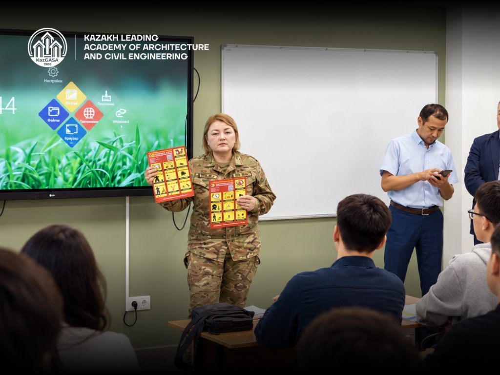 KazGASA Holds Safety Briefing for First-Year Students